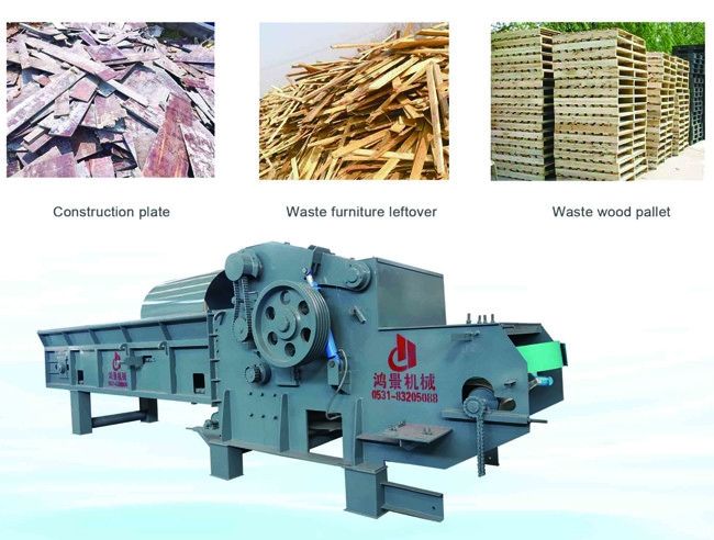 HJ 1250-600 Komprehensif Drum Tipe Kayu Chipper Mesin