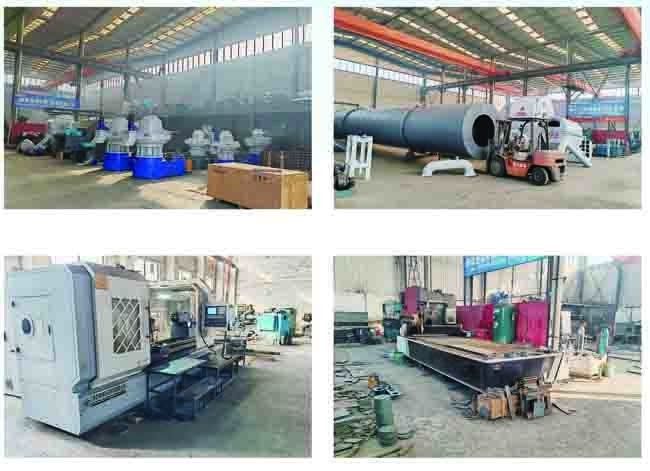 2.2-3kw Biomass Pellet Produksi Line kayu serpihan 1-2 Ton / H